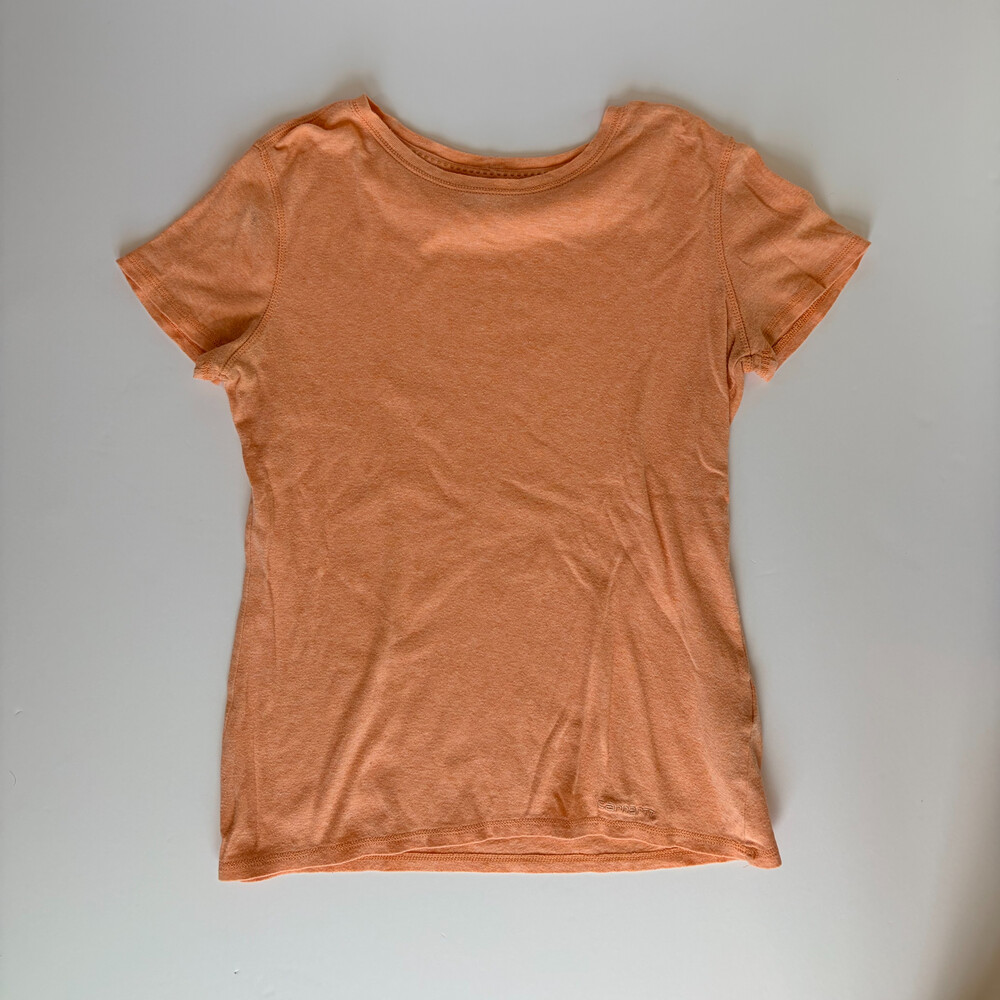 Carhartt T Shirt Orange Heathered Short Sleeve Size S